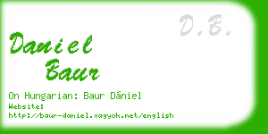 daniel baur business card